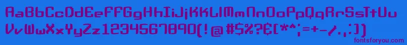 Pixelnonsens Font – Purple Fonts on Blue Background