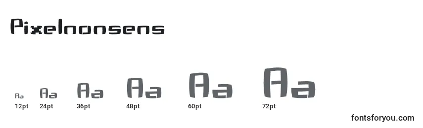 Pixelnonsens Font Sizes