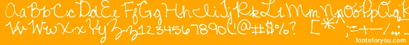 Saiba mais sobre a fonte MtfMikayla Fonte MtfMikayla – fontes brancas em um fundo laranja