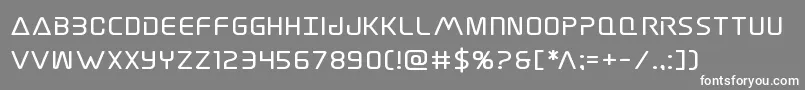 Elitedangerboldexpand Font – White Fonts on Gray Background