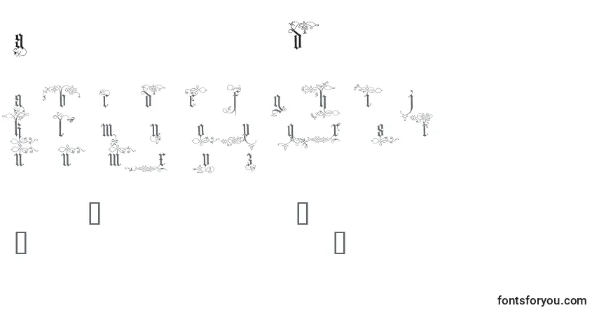 Czcionka ArdenwoodDemo – alfabet, cyfry, specjalne znaki