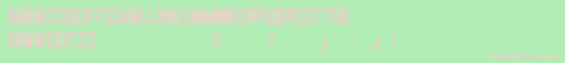 Ohyeah Font – Pink Fonts on Green Background