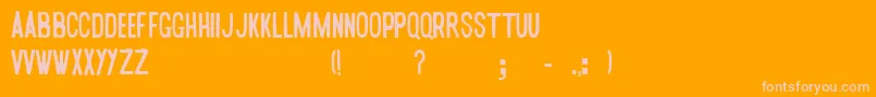 Шрифт Ohyeah – розовые шрифты на оранжевом фоне