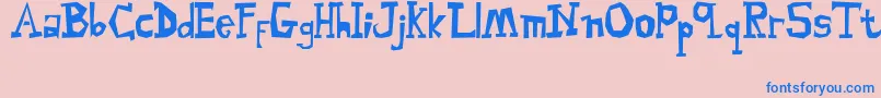 MalingsiaSerif Font – Blue Fonts on Pink Background