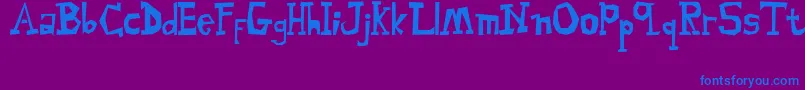 MalingsiaSerif Font – Blue Fonts on Purple Background