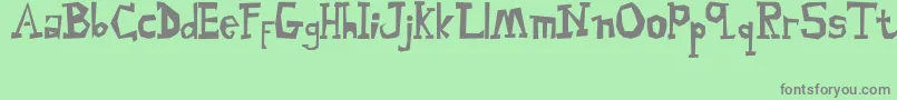 MalingsiaSerif Font – Gray Fonts on Green Background