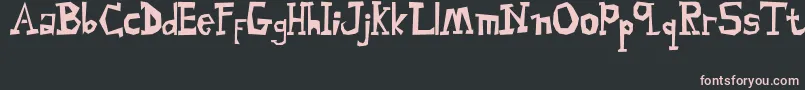 MalingsiaSerif Font – Pink Fonts on Black Background