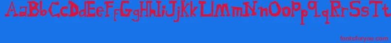 MalingsiaSerif Font – Red Fonts on Blue Background