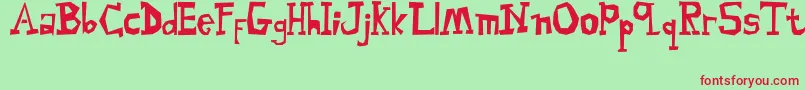 MalingsiaSerif Font – Red Fonts on Green Background