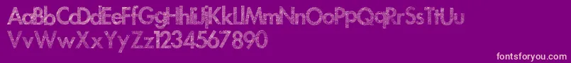 Futuremoon Font – Pink Fonts on Purple Background