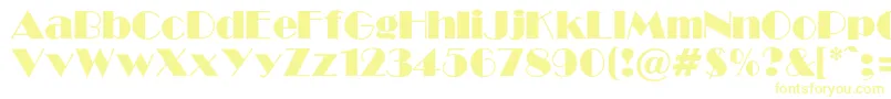 GabroadwayNormalRegular Font – Yellow Fonts