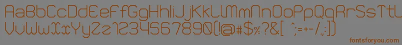 Vlobj Font – Brown Fonts on Gray Background