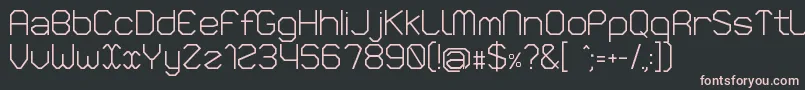 Vlobj Font – Pink Fonts on Black Background