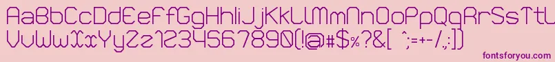 Vlobj Font – Purple Fonts on Pink Background