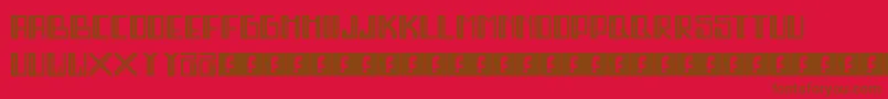 Mr.Bigstuff Font – Brown Fonts on Red Background