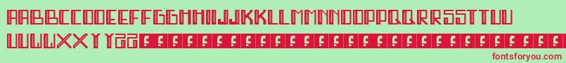 Mr.Bigstuff Font – Red Fonts on Green Background