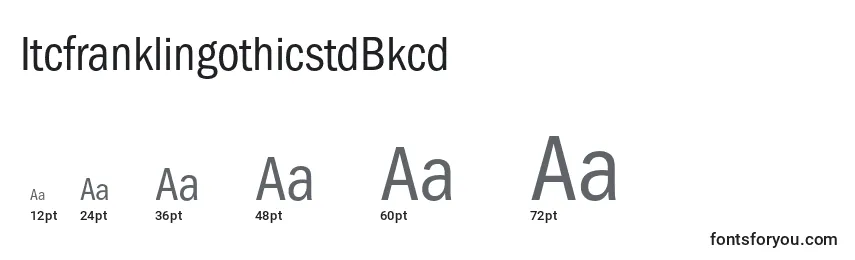 sizes of itcfranklingothicstdbkcd font, itcfranklingothicstdbkcd sizes