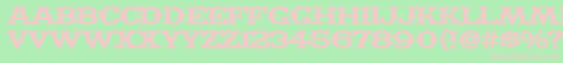 Madft Font – Pink Fonts on Green Background