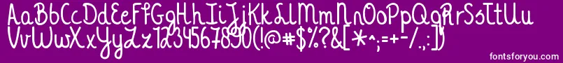 Kgathousandyears Font – White Fonts on Purple Background