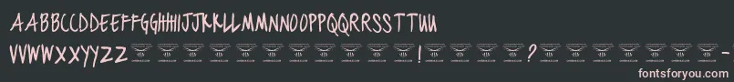 BlackjacketboysRegular Font – Pink Fonts on Black Background