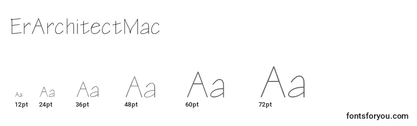 Größen der Schriftart ErArchitectMac