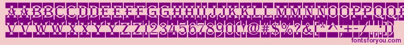 Algeri7 Font – Purple Fonts on Pink Background