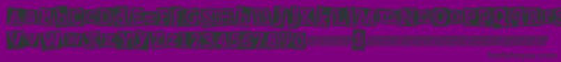 Punkevent Font – Black Fonts on Purple Background