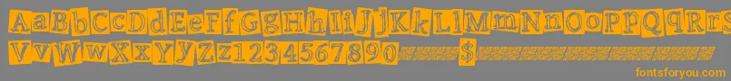 Punkevent Font – Orange Fonts on Gray Background