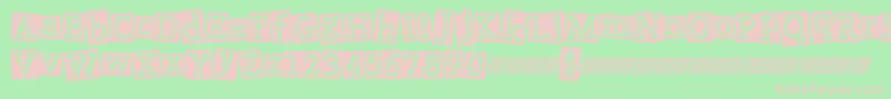 Punkevent Font – Pink Fonts on Green Background