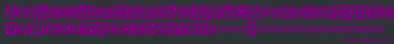 Punkevent Font – Purple Fonts on Black Background