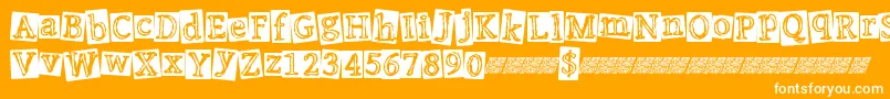 Punkevent Font – White Fonts on Orange Background
