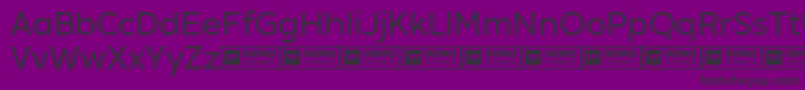フォントXxiigeomdemoRegular – 紫の背景に黒い文字