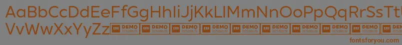 XxiigeomdemoRegular Font – Brown Fonts on Gray Background