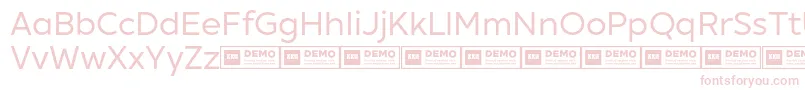XxiigeomdemoRegular Font – Pink Fonts on White Background