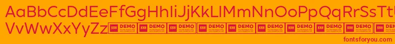 Más sobre la fuente XxiigeomdemoRegular fuente XxiigeomdemoRegular – Fuentes Rojas Sobre Fondo Naranja