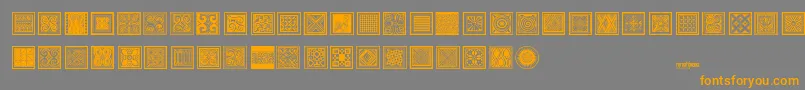 Torajamatra Font – Orange Fonts on Gray Background