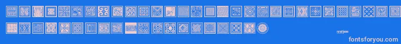 More about Torajamatra Font Torajamatra Font – Pink Fonts on Blue Background