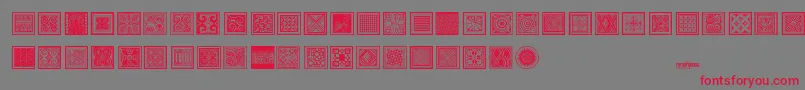 Torajamatra Font – Red Fonts on Gray Background