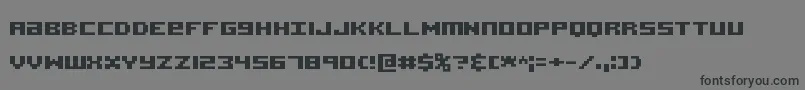 AcknowledgeTtBrk Font – Black Fonts on Gray Background