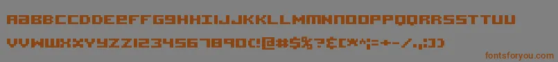 AcknowledgeTtBrk Font – Brown Fonts on Gray Background