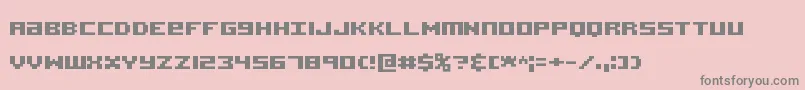 AcknowledgeTtBrk Font – Gray Fonts on Pink Background
