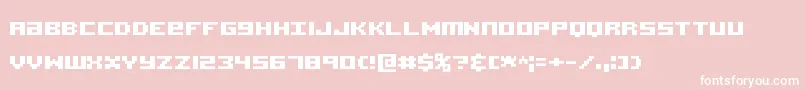 AcknowledgeTtBrk Font – White Fonts on Pink Background