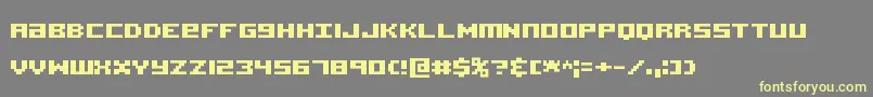AcknowledgeTtBrk Font – Yellow Fonts on Gray Background