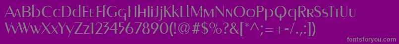 Metropol95 Font – Gray Fonts on Purple Background