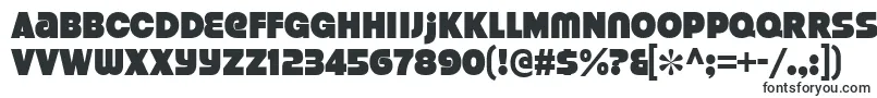 Шрифт StrenuousBl – широкие шрифты