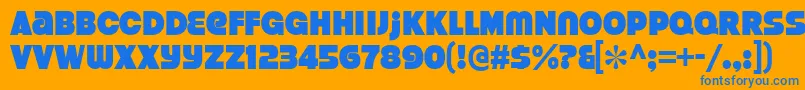 Más sobre la fuente StrenuousBl fuente StrenuousBl – Fuentes Azules Sobre Fondo Naranja