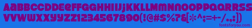 Подробнее о шрифте StrenuousBl Шрифт StrenuousBl – фиолетовые шрифты на синем фоне