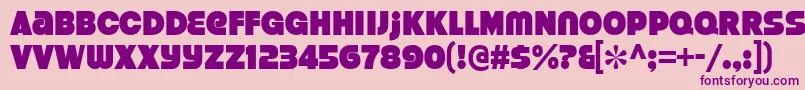 Weitere Informationen zur StrenuousBl-Schriftart StrenuousBl-Schriftart – Violette Schriften auf rosa Hintergrund