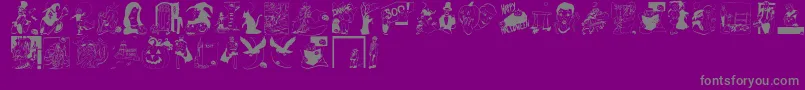 Więcej informacji o czcionce Pumpkins2006 Czcionka Pumpkins2006 – szare czcionki na fioletowym tle