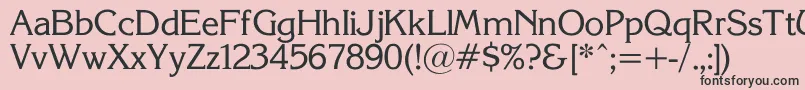 KorinnaSuRegular Font – Black Fonts on Pink Background
